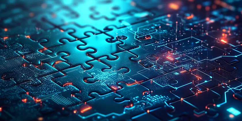 Ein Puzzel symbolisiert die Vernetzung der Daten