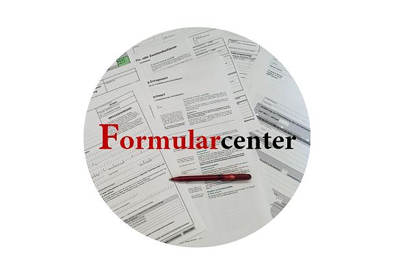 Bild zeigt Beispielfoto von Steuerformularen