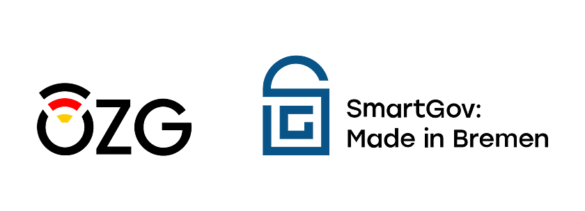 Logos von OZG und SmartGov made in Bremen