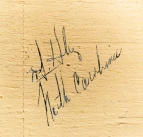 weitere Unterschrift auf dem handgemalten Schild