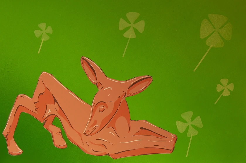 Liegendes Lamm - Werk von Lillys Kuhfeld